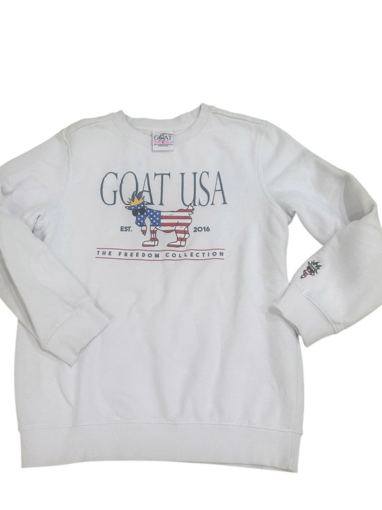 Goat Usa Other - North Tyson Freedom by GOAT USA White Graphic Sweatshirt youth X-Large